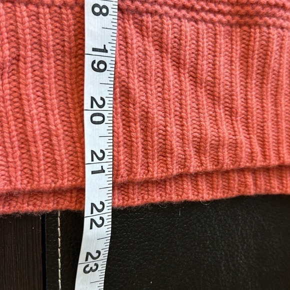 NAADAM Cashmere Wool Open Stitch Crewneck Sweater Coral Designer Sz S NEW - Picture 14 of 14